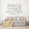Prayer Wall Decal ' Pray to See the Best In People ' Cursive Lettering Quote ' Living Room, Bedroom or Entryway in your Home