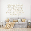 Prayer Wall Decal ' Pray to See the Best In People ' Cursive Lettering Quote ' Living Room, Bedroom or Entryway in your Home