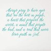 Prayer Wall Decal ' Pray to See the Best In People ' Cursive Lettering Quote ' Living Room, Bedroom or Entryway in your Home