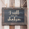 Psalms Wall Decal - I Will Not Be Shaken - Christian Vinyl Art For Home Decor Or Church Decoration