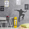 Skateboard Wall Decor - Personalized Skater Decal for Home Decor, Bedroom or Playroom