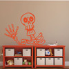 Skeleton Art - Vinyl Wall Decal, Halloween Party Decorations, Halloween Decals, All Hallows Eve