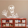 Skeleton Art - Vinyl Wall Decal, Halloween Party Decorations, Halloween Decals, All Hallows Eve