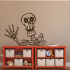 Skeleton Art - Vinyl Wall Decal, Halloween Party Decorations, Halloween Decals, All Hallows Eve