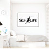 Ski Wall Decor - Personalized Decal -Vinyl Decorations for Home Decor, Bedroom, Playroom Or Beach House - Skier Gift - Decal Only