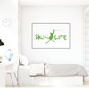 Ski Wall Decor - Personalized Decal -Vinyl Decorations for Home Decor, Bedroom, Playroom Or Beach House - Skier Gift - Decal Only