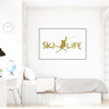 Ski Wall Decor - Personalized Decal -Vinyl Decorations for Home Decor, Bedroom, Playroom Or Beach House - Skier Gift - Decal Only
