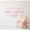 Song Lyrics What a Wonderful World Louis Armstrong Quote Wall Decals