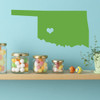 State Decals - Vinyl Wall Art, Midwestern States, 46th State, Oklahoma City Oklahoma, Sooner State