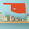 State Decals - Vinyl Wall Art, Midwestern States, 46th State, Oklahoma City Oklahoma, Sooner State