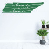 Tennessee Wall Decal - Home Sweet Home - State Silhouette Vinyl Art for Home Decor, Living Room or Family Room Decoration