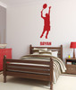 Tennis Personalized Male Athlete Sport Player Serving For Child Teen Bedroom Vinyl Wall Art Decal