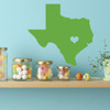 Texas Wall Decal - I Love Texas Home Decor - The Lone Star State Decoration Vinyl Sticker