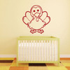 Thanksgiving Decor - Little Cute Turkey - Turkey Wall Decals for Thanksgiving Decorations in the Home, Daycare Center, or School Classroom