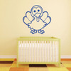 Thanksgiving Decor - Little Cute Turkey - Turkey Wall Decals for Thanksgiving Decorations in the Home, Daycare Center, or School Classroom