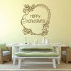Thanksgiving Turkey - Happy Thanksgiving Vinyl Wall Art Decal, Turkey Decorations, Church Wall Decal, Home and Classroom Wall Decor