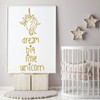 Unicorn Wall Decal - Dream Big - Vinyl Decor for Girl's Bedroom, Playroom or Children's Room Decoration