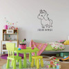 Unicorn Wall Decal - I Believe In Myself - Vinyl Decor For Girl's Bedroom, Playroom or Bathroom - Kids Home Decorations