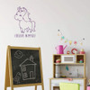 Unicorn Wall Decal - I Believe In Myself - Vinyl Decor For Girl's Bedroom, Playroom or Bathroom - Kids Home Decorations