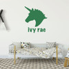 Unicorn Wall Decal Silhouette - Personalized For Girl's Bedroom, Playroom or Bathroom - Children's Room Decorations