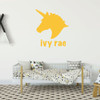 Unicorn Wall Decal Silhouette - Personalized For Girl's Bedroom, Playroom or Bathroom - Children's Room Decorations
