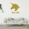 Unicorn Wall Decal Silhouette - Personalized For Girl's Bedroom, Playroom or Bathroom - Children's Room Decorations