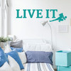 Volleyball Wall Decal - Live It - Vinyl Decor For Girl's Bedroom or Playroom - Sports Decorations