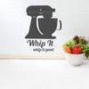 Wall Decal for Dining Room, Kitchen, Restaurant - 'Whip it, Whip it Good' Vinyl Lettering with Cooking Silhouette Home D'cor ' Fun Gift ' A Variety of Colors and Sizes
