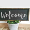 Welcome Wall Decal - Living Room Decor - Vinyl Sticker Home Decoration for Door Sign, Bedroom or DIY Projects