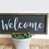 Welcome Wall Decal - Living Room Decor - Vinyl Sticker Home Decoration for Door Sign, Bedroom or DIY Projects