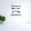 Welcome Wall Decal - Living Room, Entryway or Door Decor - Vinyl Sticker Home Decoration for Door Sign, Bedroom or DIY Projects