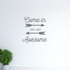 Welcome Wall Decal - Living Room, Entryway or Door Decor - Vinyl Sticker Home Decoration for Door Sign, Bedroom or DIY Projects