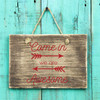 Welcome Wall Decal - Living Room, Entryway or Door Decor - Vinyl Sticker Home Decoration for Door Sign, Bedroom or DIY Projects
