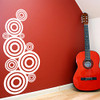 White Circles Targets Pattern Vinyl Wall Decals Home Decor Stickers Bubbles