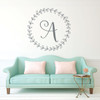 Wreath Wall Decal - Personalized Vinyl Sticker Decoration for Living Room, Bedroom or Home Decor