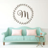 Wreath Wall Decal - Personalized Vinyl Sticker Decoration for Living Room, Bedroom or Home Decor