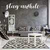 'Stay Awhile' Vinyl Wall Decor Lettering