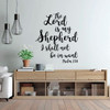 23 Psalm Wall Art - Christian Bible Verse Vinyl Decal Lettering - The Lord is My Shepherd - Religious Decor for Home, Office, or Church - Funeral Decoration or Sympathy Gift