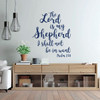23 Psalm Wall Art - Christian Bible Verse Vinyl Decal Lettering - The Lord is My Shepherd - Religious Decor for Home, Office, or Church - Funeral Decoration or Sympathy Gift