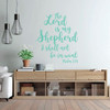 23 Psalm Wall Art - Christian Bible Verse Vinyl Decal Lettering - The Lord is My Shepherd - Religious Decor for Home, Office, or Church - Funeral Decoration or Sympathy Gift
