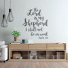 23 Psalm Wall Art - Christian Bible Verse Vinyl Decal Lettering - The Lord is My Shepherd - Religious Decor for Home, Office, or Church - Funeral Decoration or Sympathy Gift