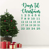 Advent Calendar Christmas Wall Decals