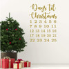 Advent Calendar Christmas Wall Decals