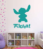 Aloha Decal - Alien Experiment 626 Stitch Lilo's Best Friend - Playroom Child Bedroom Nursery Vinyl Wall Art Sticker
