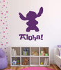 Aloha Decal - Alien Experiment 626 Stitch Lilo's Best Friend - Playroom Child Bedroom Nursery Vinyl Wall Art Sticker