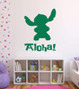Aloha Decal - Alien Experiment 626 Stitch Lilo's Best Friend - Playroom Child Bedroom Nursery Vinyl Wall Art Sticker