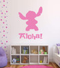 Aloha Decal - Alien Experiment 626 Stitch Lilo's Best Friend - Playroom Child Bedroom Nursery Vinyl Wall Art Sticker