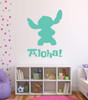 Aloha Decal - Alien Experiment 626 Stitch Lilo's Best Friend - Playroom Child Bedroom Nursery Vinyl Wall Art Sticker