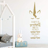 Always Be A Unicorn Quote Wall Decal Design