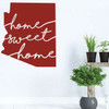 Arizona Wall Decal - Home Sweet Home - State Silhouette Vinyl Art for Home Decor, Living Room or Family Room Decoration